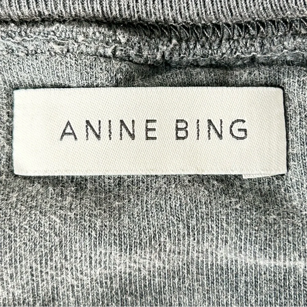 Anine Bing Ramona University Sweatshirt Los Angeles Washed Black Large - Picture 4 of 9
